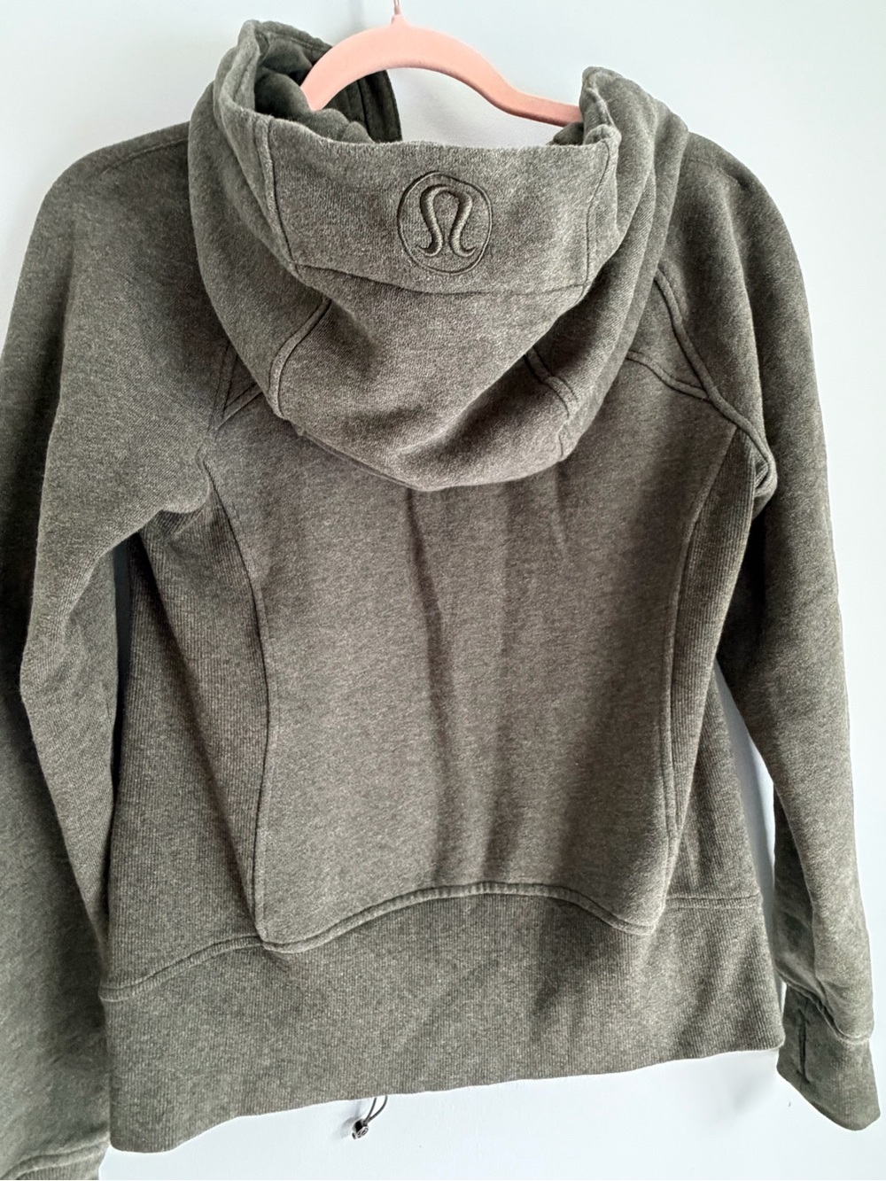 lululemon SCUBA! Olive green full zip Hoodie